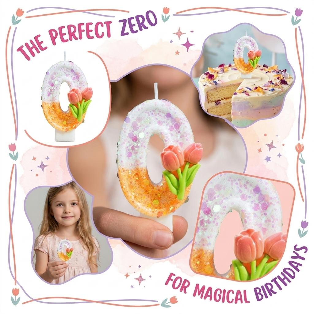 Fashion Cartoon Creative Birthday Candles Party Digital Candles