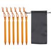 18cm Reflective Aluminum Alloy Tent Stakes Set with Storage Bag