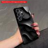 2DFlat Samsung Phone Case Abstract Black Flow Design Phone Case Applicable To Galaxy S23 S24 S25ULTRA S26 A12 A14 A15 A16 A54 A55