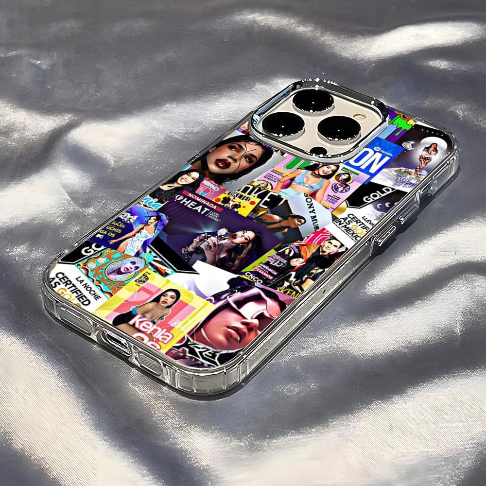 Mexican Singer Kenia OS Phone Case For IPhone 17 Pro Max 16 15 14 Pro Max IPhone 13 Pro Max 11 Plus Transparent Cover iPhone 15 Plus