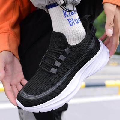 Schwarze Leichte Laufschuhe Für Männer Herren Designer Mesh Freizeit-Sneaker Schnürung Männlich Outdoor-Sport Tennis Schuh