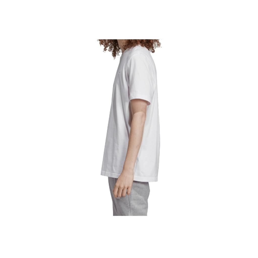 Adidas Originals Trefoil Embroidered Shoe Print Short Sleeve T-Shirt Men Tops White ED6929