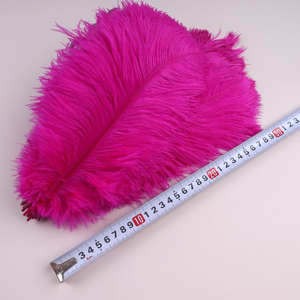 10Pcs 30-35cm Ostrich Feathers for Crafts Wedding Decoration 12-14" Handicraft Accessories Table Centerpieces Carnival Plumas