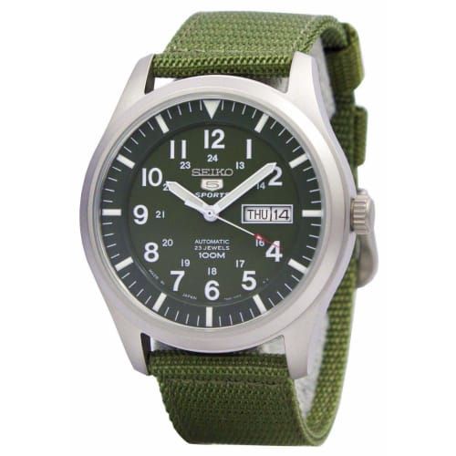 

Seiko 5 Sports Automatic Military Watch SNZG09J1