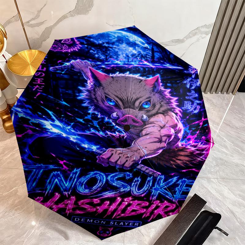 Japanese-style Cartoon Demon Slayer Kamado Tanjiro & Kamado Nezuko Umbrella Including Home Travel and Outdoor Activities Multi Functional Umbrella 28