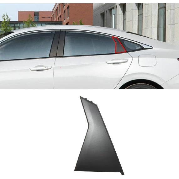Door Window Pillar Posts Cover Trim Rear Pillar Molding Garnish Trim for Honda Civic 2016 2017 2018 2019 2020 2021 (Left (Driver) Side)