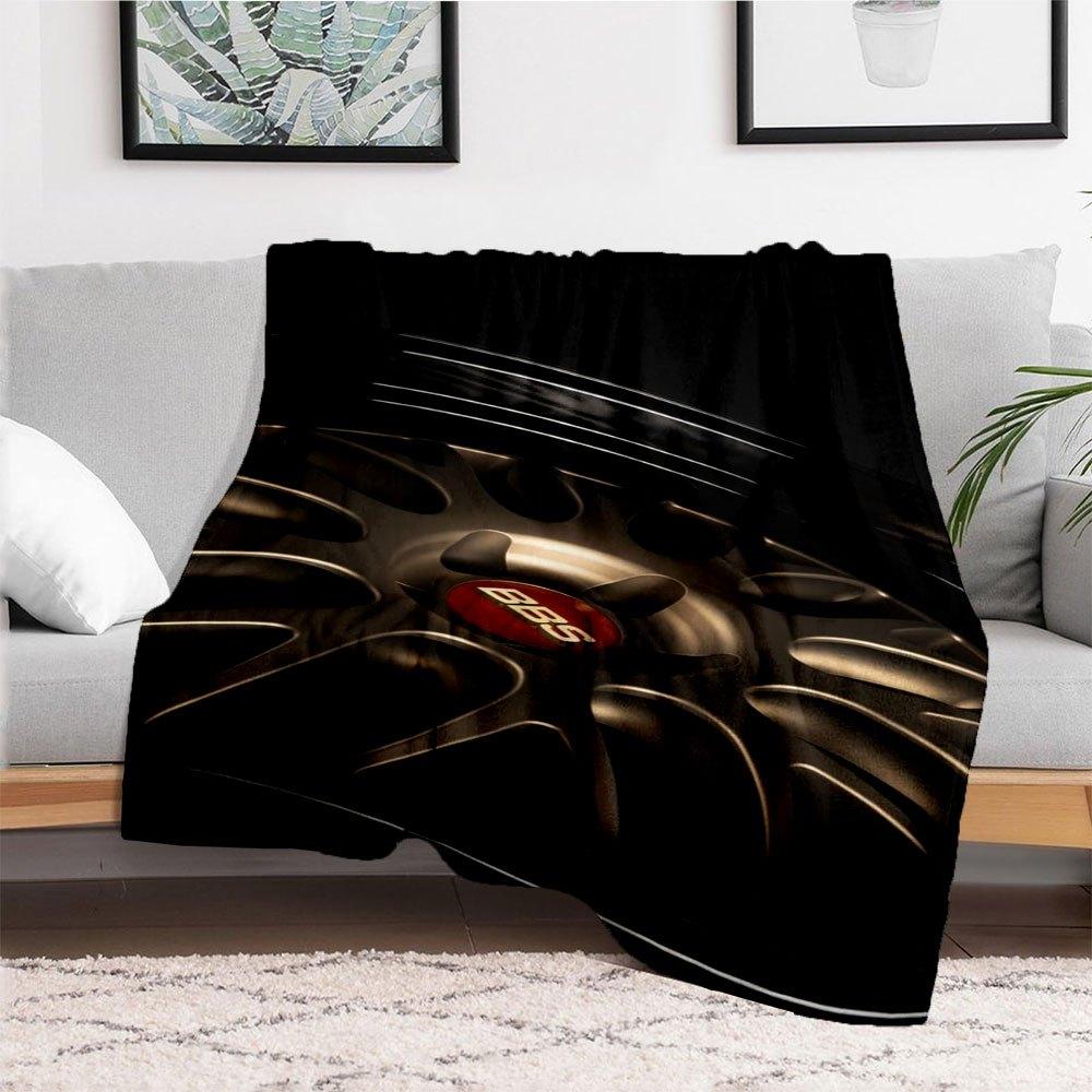 BBS Wheel Rim Car Accessories Parts StylingBlanket Flannel Throw Blanket for Sofa, Bed, Travel, Camping, Office, Couch, Chair, And Bed Gift