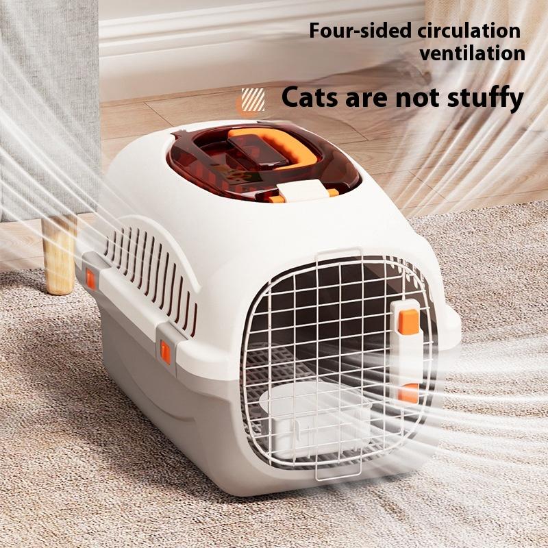 Cat Air Box Portable Cat Cage Pet Carrier Outdoor Transport Pet Box Car Carrying Pet Transport Box Outdoor Pet Box Cat Bag