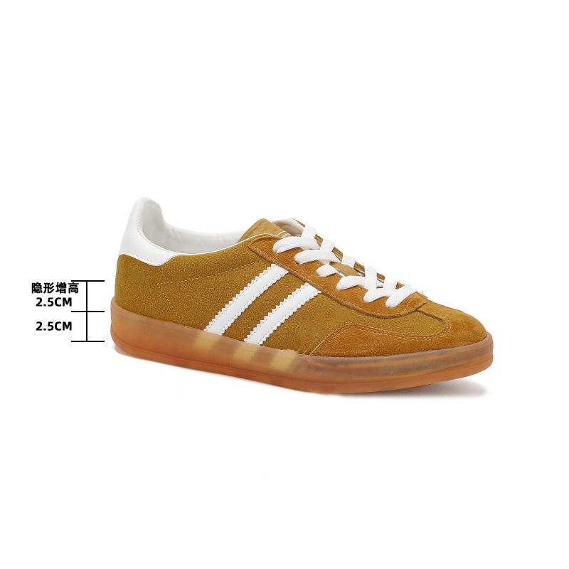 Leather retro color matching German training shoes women's 2025 new Korean version lace-up flat-bottomed casual sports board shoes Forrest Gump shoe