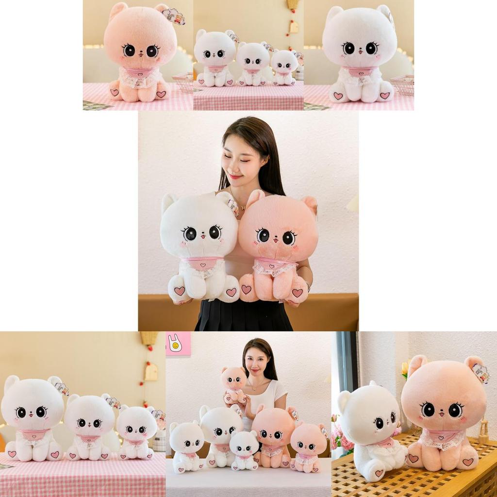 Adorable Cute Sweet Cat Plush Toy Soft Stuffed Animal Pillow For Kids Girls Gift