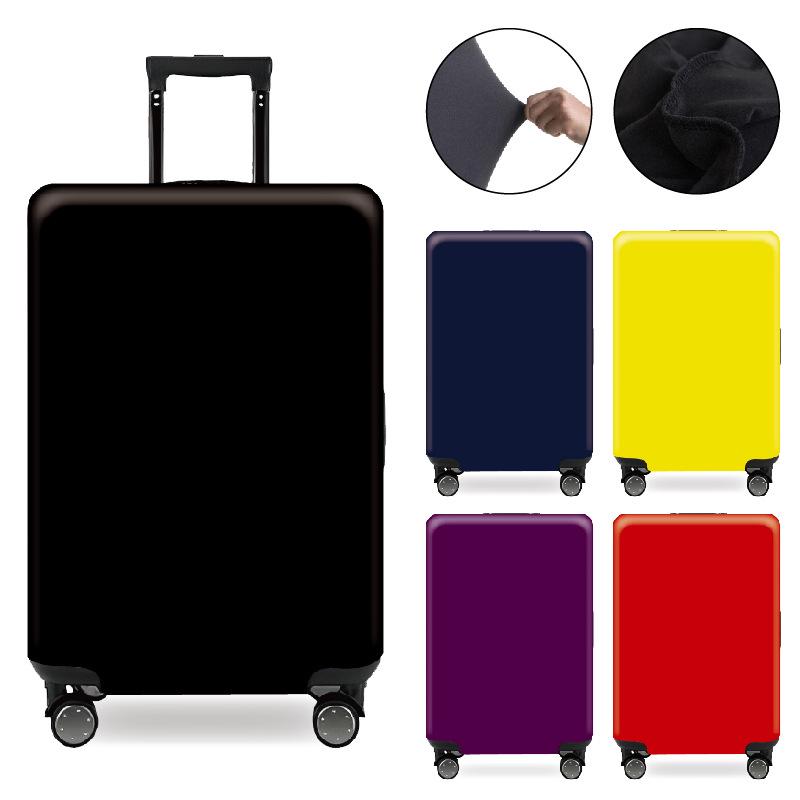 Solid Color Removable Luggage Protector with Logo Option and Buckles