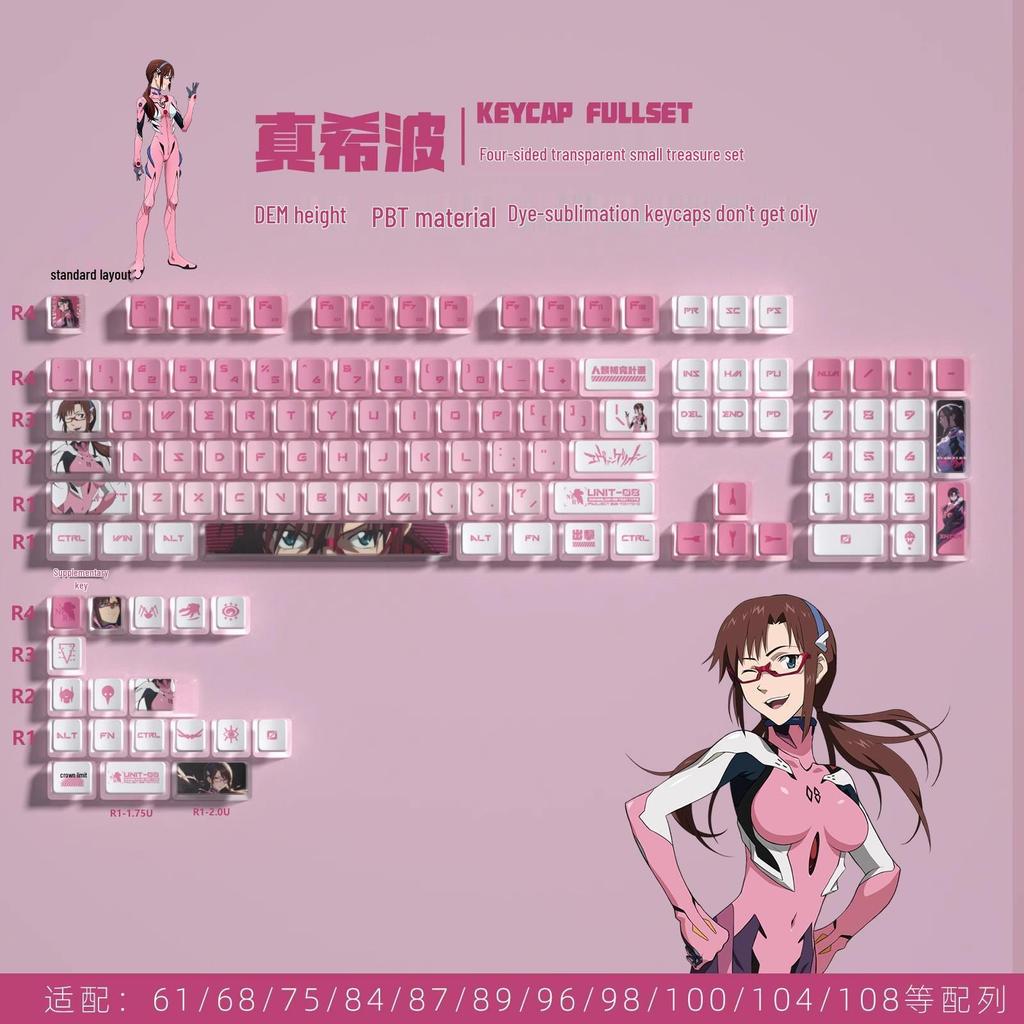 Four-Sided Translucent Color Keycaps for Customized Mechanical Keyboard