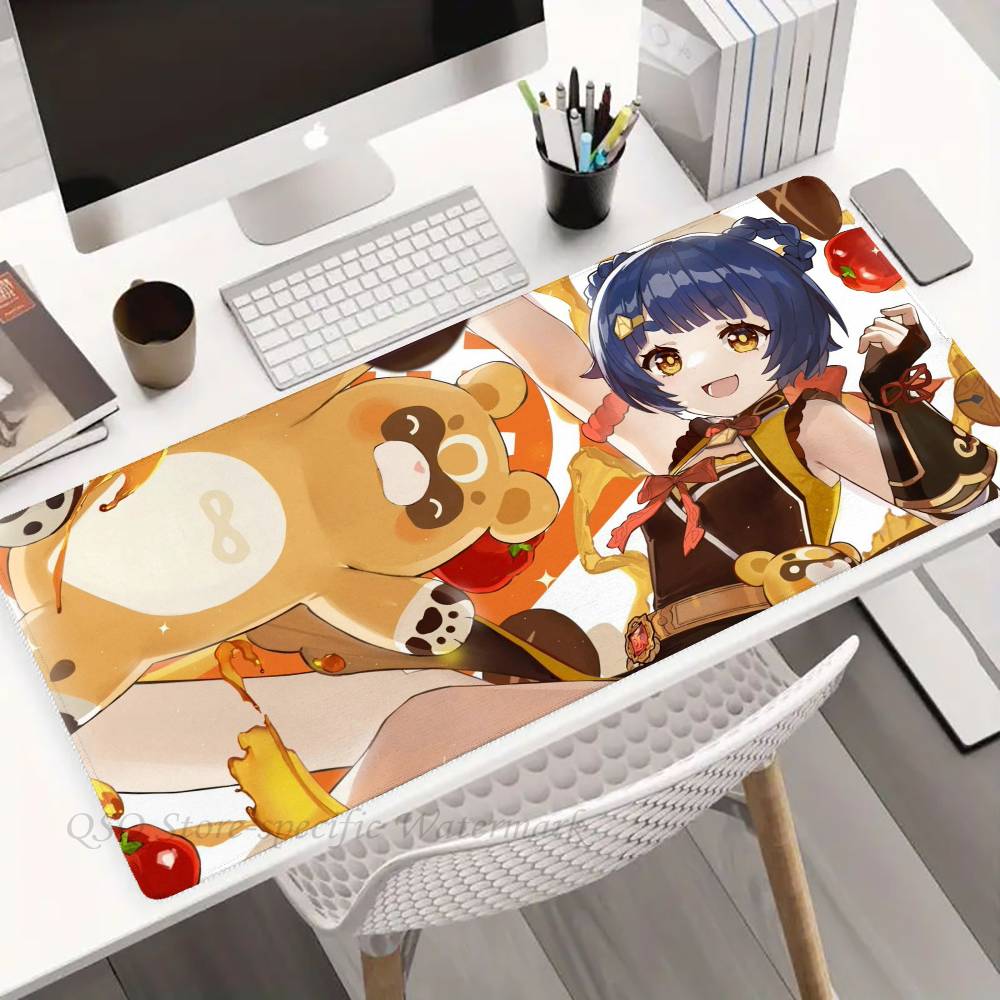 Mao Xiangling Anime Genshin I-Impact Game Mousepad Non-slip Suitable For Office Computers Laptops E-sports Game Desk Mats XXL K