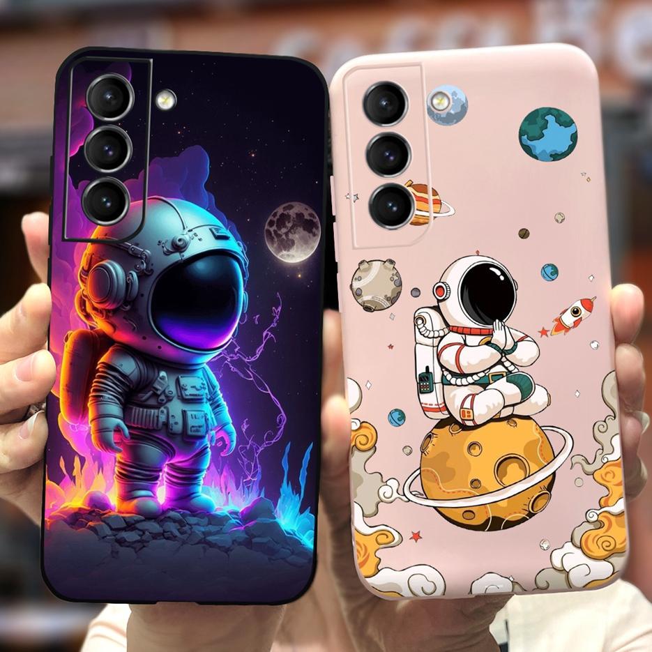 For Samsung Galaxy S22 Plus 5G Case Cute Astronauts Cartoon Cover Soft TPU Phone Case For Samsung S22 Ultra S 22 S22+ Back Cover
