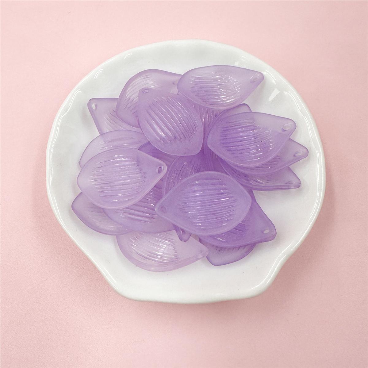 

20 шт. 16*25 м акрилові напівпрозорі намистини з листя лотоса, розсипані намистини, пелюстки, намистини, DIY, сережки, головні убори, пучок квітів, матеріал ручної роботи