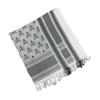 Shemagh Desert Scarf Black and White Arab Keffiyeh Shawl Wrap with Tassels Scarves Bandana Head Wraps for Men and Women