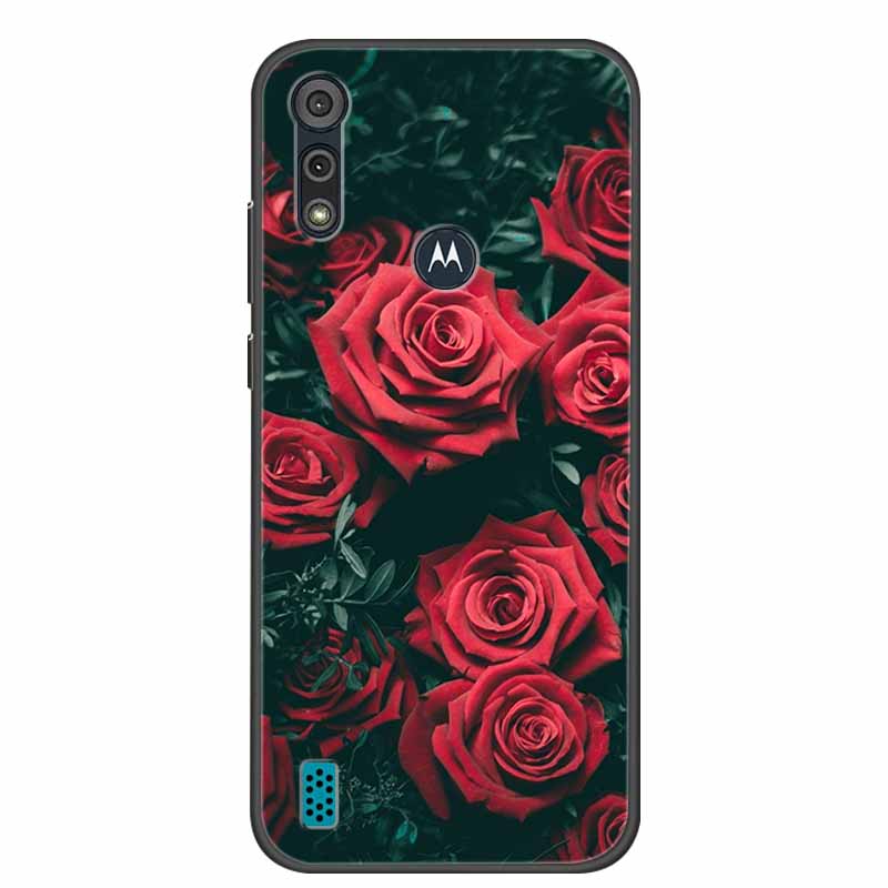 Phone Case for Motorola Moto E6i / E6s 2020 Shockproof Soft Silicone TPU Back Cover for Moto E6s 2020 E 6S 6i Cases Marble Print