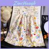 Vestito Estivo Floreale A Line Stile Coreano con Tessuto Morbido per Bambine Piccole