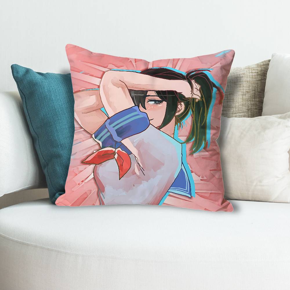 YYandere SSimulator Spiel Anime Berühmtheit Merchandise AllMatch Bedruckter Kissenbezug Sofa Auto Büro Zimmer Dekoration Schutz