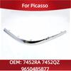 7452RA 7452QZ Per Picasso paraurti anteriore striscia decorativa argento brillante striscia curva paraurti anteriore 9650485877