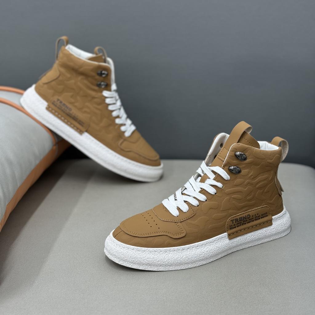 New leather casual and comfortable high-top shoes XS for autumn