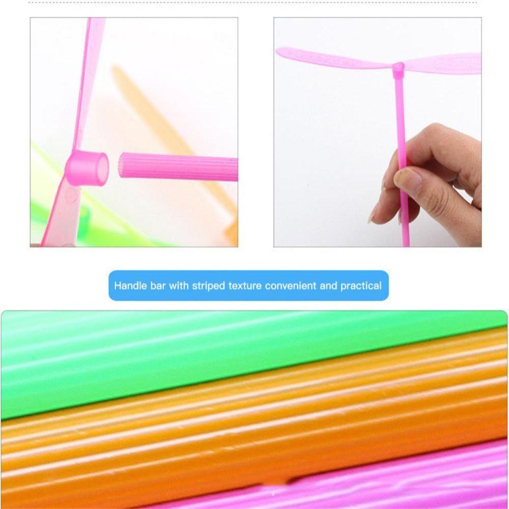 Children Traditional Mini  Copt Helicopter Outdoor Game Set Dragonfly Propeller Plastic Dragonfly