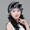 Knitted Hat Winter Rex Rabbit Knitted Middle-aged and Elderly Warm Thick Fur Fashion New Mother Ear Protection Pineapple Hat