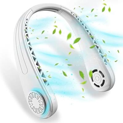 Portable Rechargeable USB Fan 4500 mAh Silent Adjustable Sport Refreshing - White