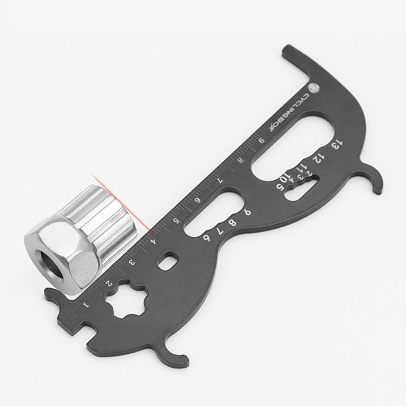 6 in 1 Bike Chain Checker Chain Checker Gauges Tool Bike Chain Wear Indicators Bicycles Chain Gauges Measurement Checker
