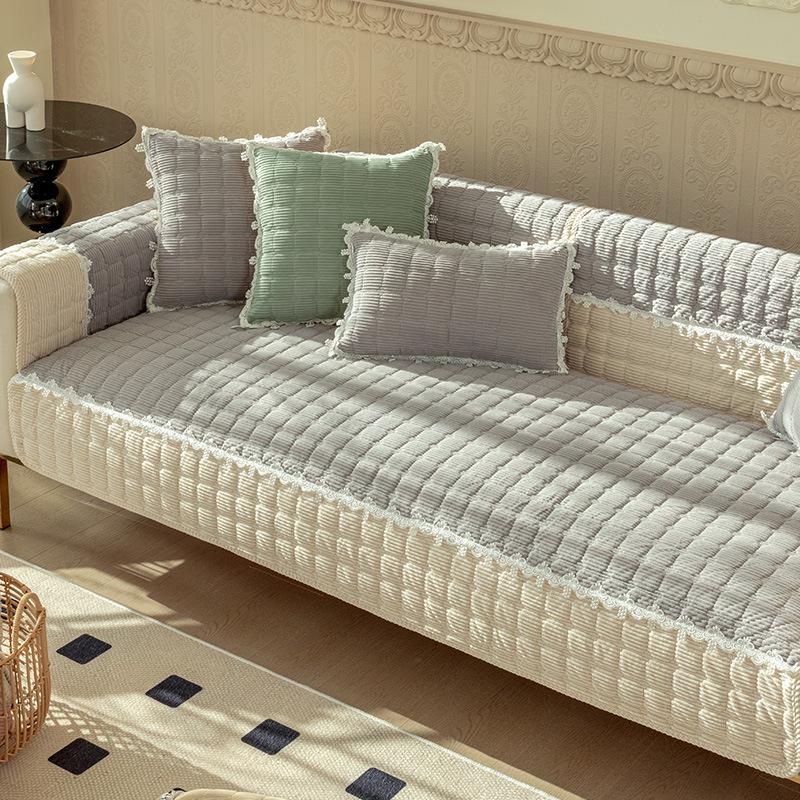 Winter Winter Corduroy Sofa Cushion Warm and Simple Cover Towel Cushion Sofa Cover