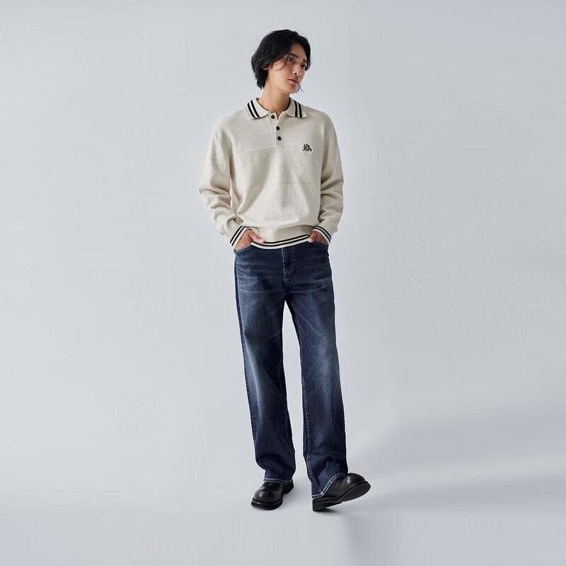 Lee Men's Easy Rider 761 Loose Wide Leg Brushed Jeans