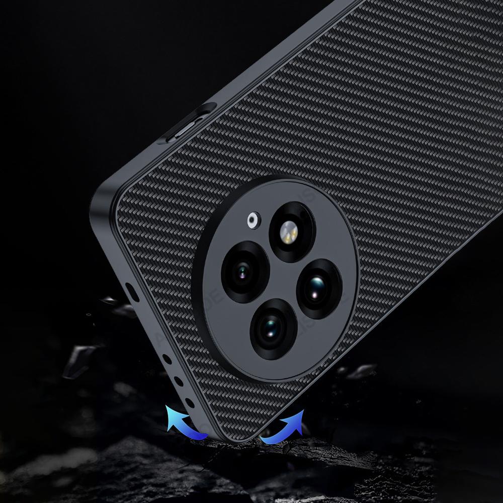 For Oneplus 13 Case Fashion Fiber Texture PU Leather Full Protection Phone Cover for Oneplus 13 Shockproof Capa Funda