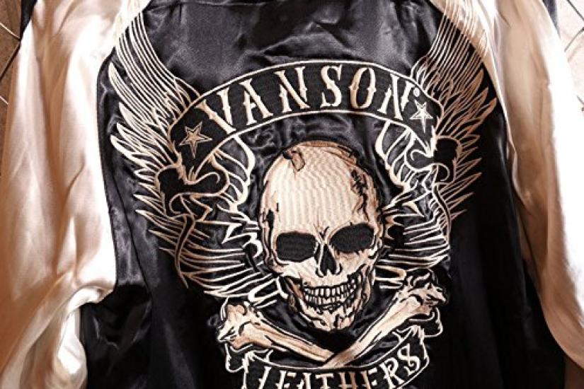 Skull Embroidery Reversible Sukajan M [Banson] NVJK-701