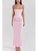 2026 European & American Strapless Sexy Backless Bodycon Evening Gown for Women