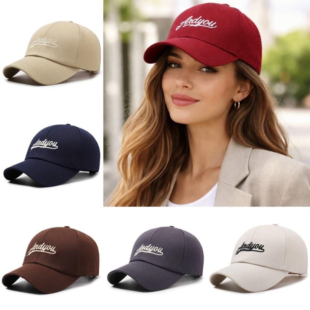 Solid Color Baseball Cap Adjustable Sun Cap UV Protection Sunscreen Hat for Running