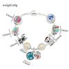 Lilo & Stitch Cartoon Zinc Alloy Bracelet, -style DIY Beaded Cross-border Jewelry, New Viral Adjustable Couple Bracelet