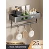 HANDUNYOU No-Drill Wall-Mounted Bathroom Shelf