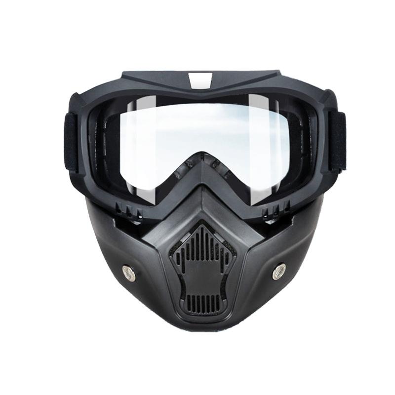 Dustproof Motocross Glasses Adjustable Motorcycle Goggles Breathable Full Face Protective Motorbike Dirt Bike Off-road Mask