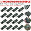 100/1PCS 3-Frequency Emergency Whistles Self-Defense Survival Whistle Portable PP Sports Whistle Emergency Survival Accessories
