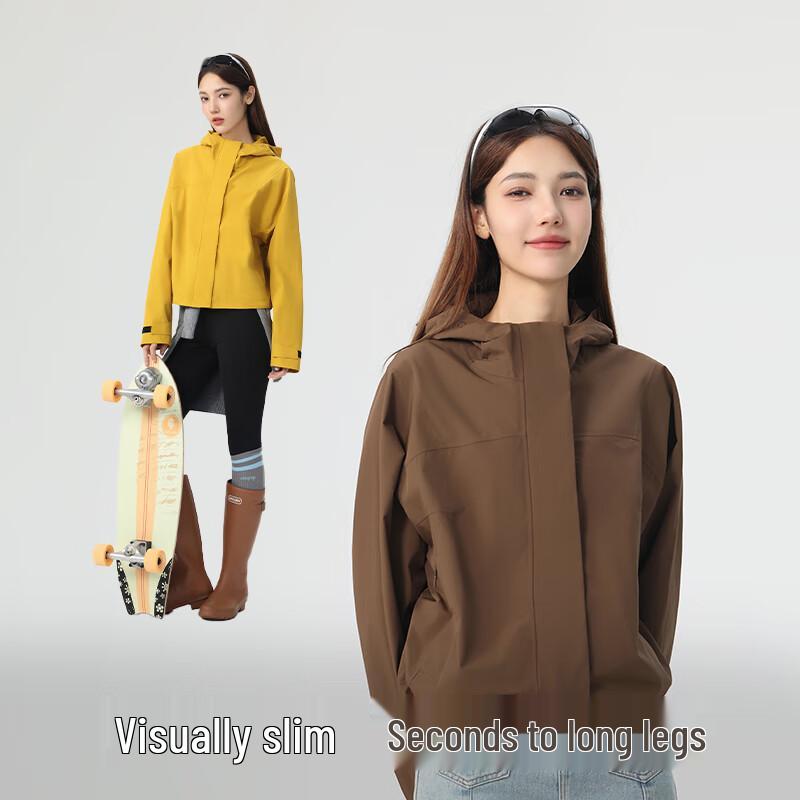 

VUUG Унисекс Водонепроницаемая Ветрозащитная Повседневная Куртка с Капюшоном L