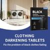 Laundry Sheets Dark Garment Restoration Sheets 10pcs Safe Formula Brightens Black Clothes Fade Prevent for Machine Wash