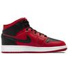 Baskets Air Jordan 1 Mid Reverse Bred Homme Gym-Red Noir Blanc 554724-660