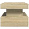 LED Coffee Table in Sonoma Oak 90 x 50 x 40 cm