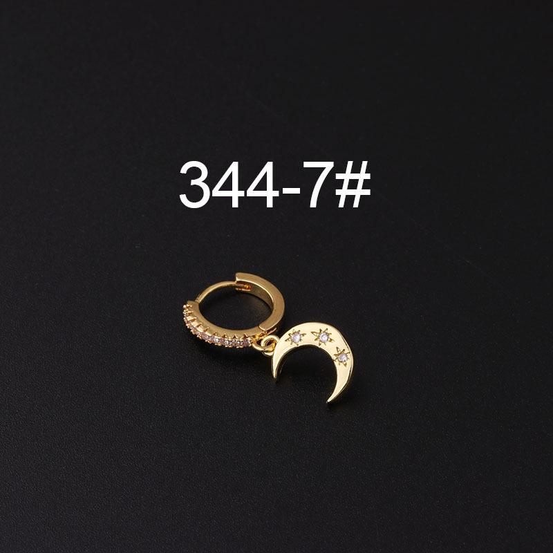Micro-Pavé Zircon Irregular Ear Cuff Earrings