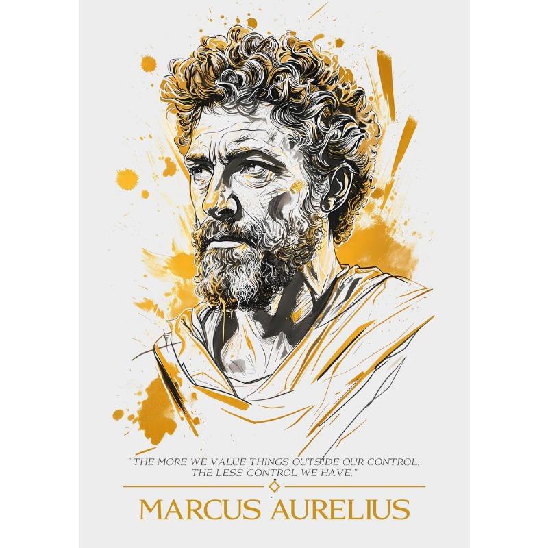 

Плакат с цитатами стоической философии, печать на холсте, Марк Аврелий, Сенека, философия, настенный декор, декор в стиле древнегреческих стоиков 21cm×30cm NoFrame