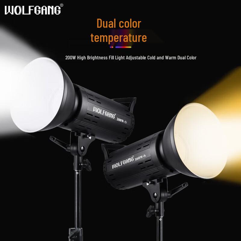 Wolfgang Bi-Color LED Continuous Fill Light for Live Stream & Photography