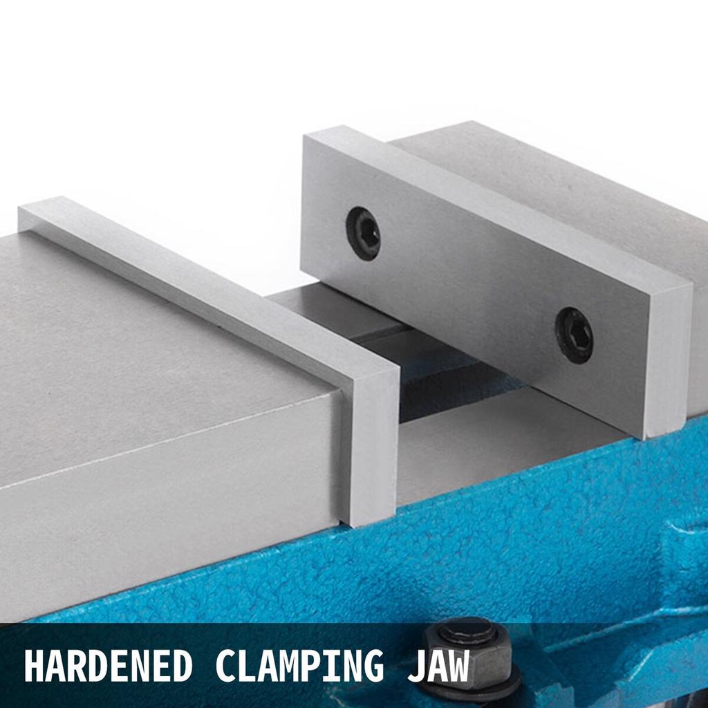 Precision Milling Machine Vise 5 Inch Accu Lock Swivel Base Clamping Vise 360 Degrees Scale Bench Vice Clamp 125mm Width for Milling Drilling Machine
