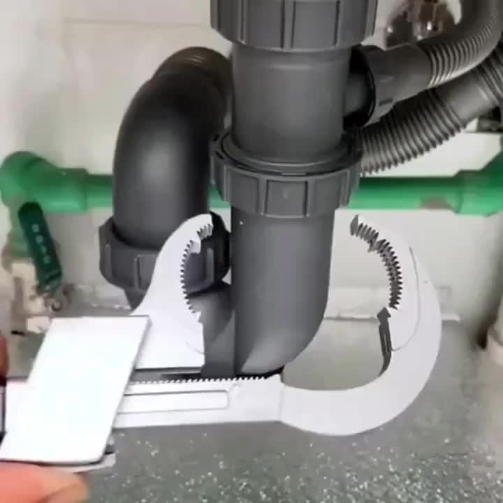 Regulowany klucz do rur, narzędzie wielofunkcyjne do rur, sześciostopniowa regulacja, obsługa mechaniczna, metal, nie wymaga zasilania.