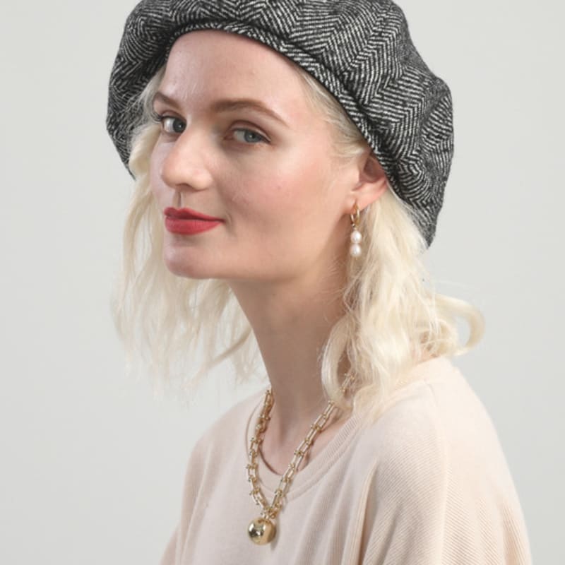 MAIA Wool Beret - Grey