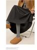 Gray Wool Blend High Waist A-Line Skirt for Women - Petite & Plus Sizes, Autumn/Winter 2025 Collection.